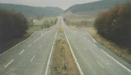 Dies ist ein Autobahnabschnitt der A9.